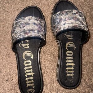 Juicy Couture Sparkly Sandals Size 7